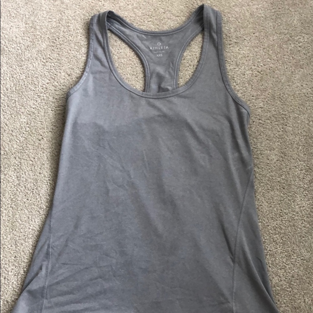 Grey athleta open tank